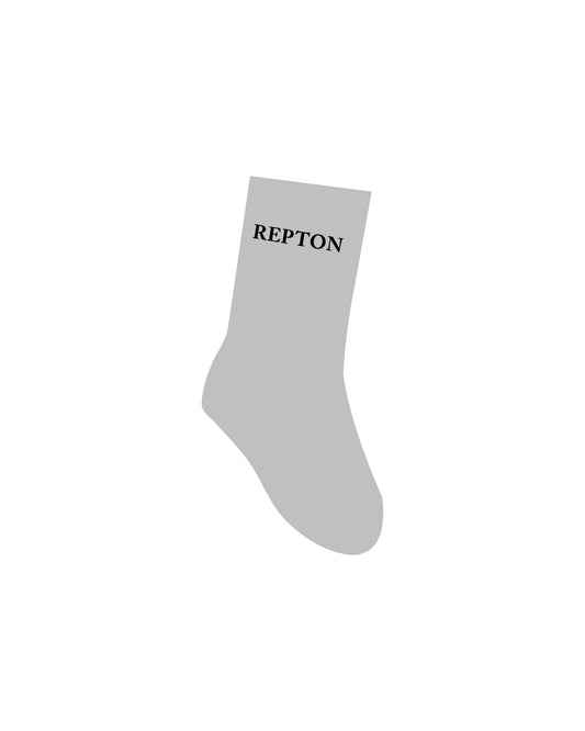 2 PK GREY CREW SOCKS