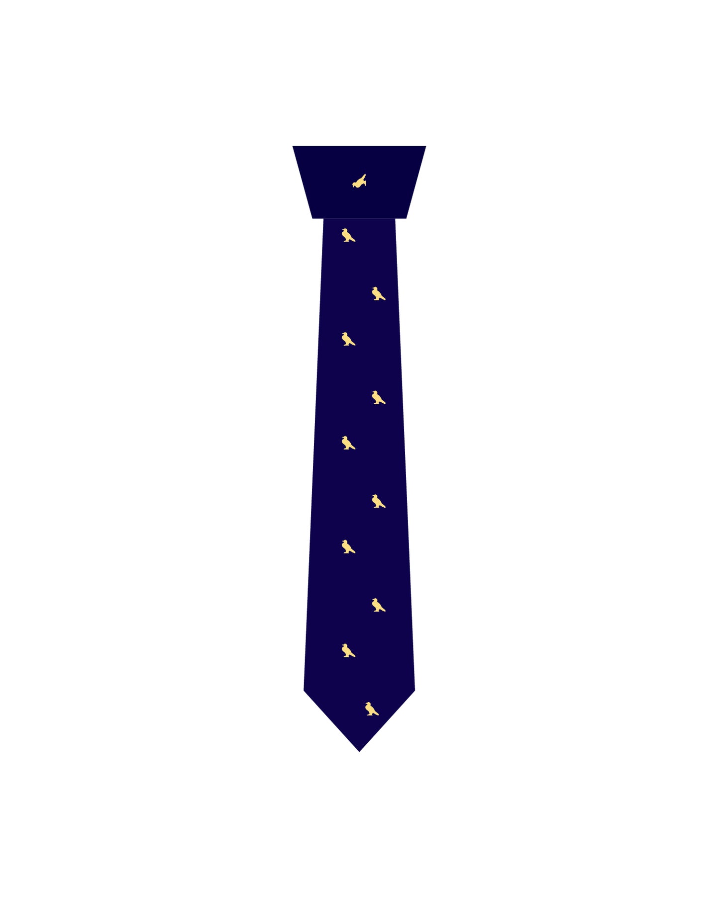 SCHOOL TIE NAVY & GOLD-RDXB