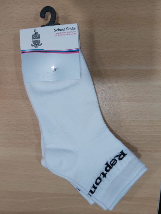 3 PK WHITE 1/2 ANKLE SOCKS