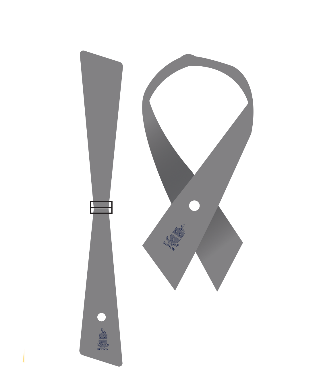 GREY CRAVAT TIE-FRY