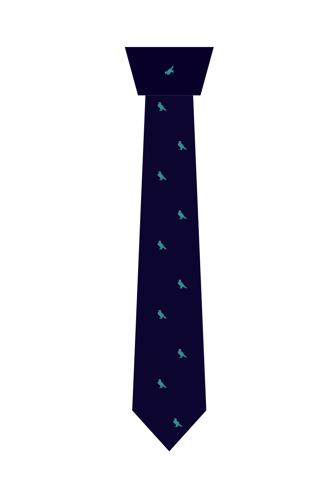 SCHOOL TIE NAVY & GREEN-RDXB